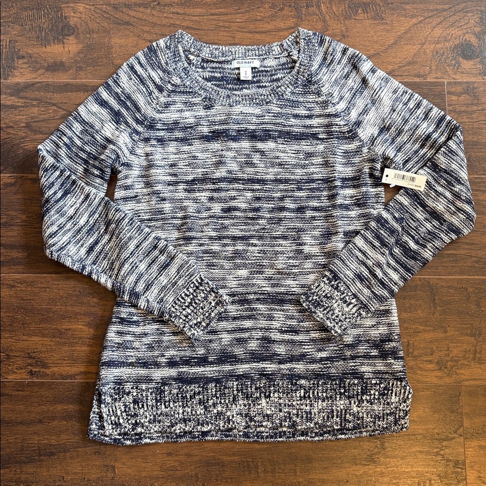 🆕OLD NAVY Variegated Knit Sweater, Size Medium